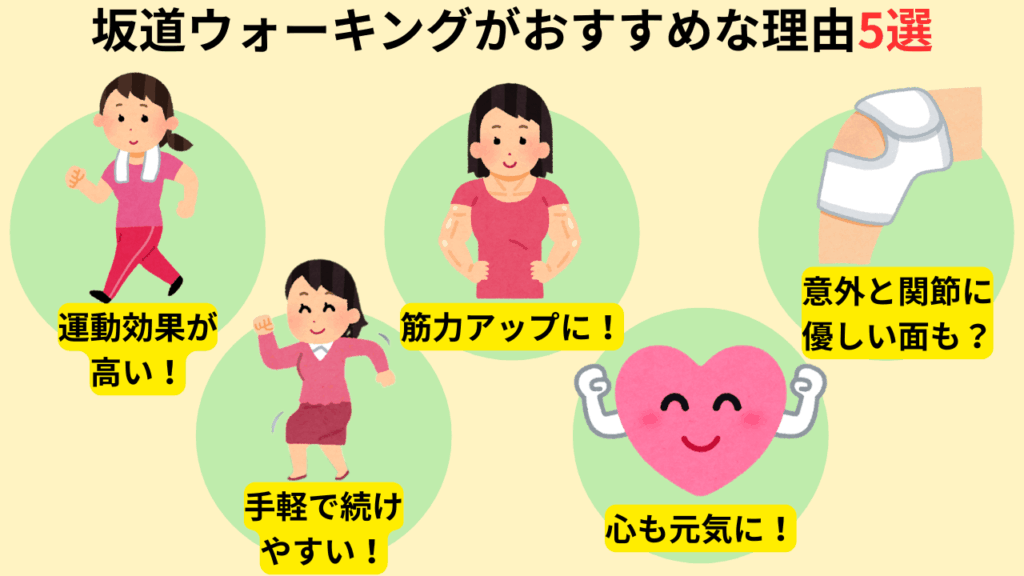 坂道ウォーキングがおすすめな理由5選