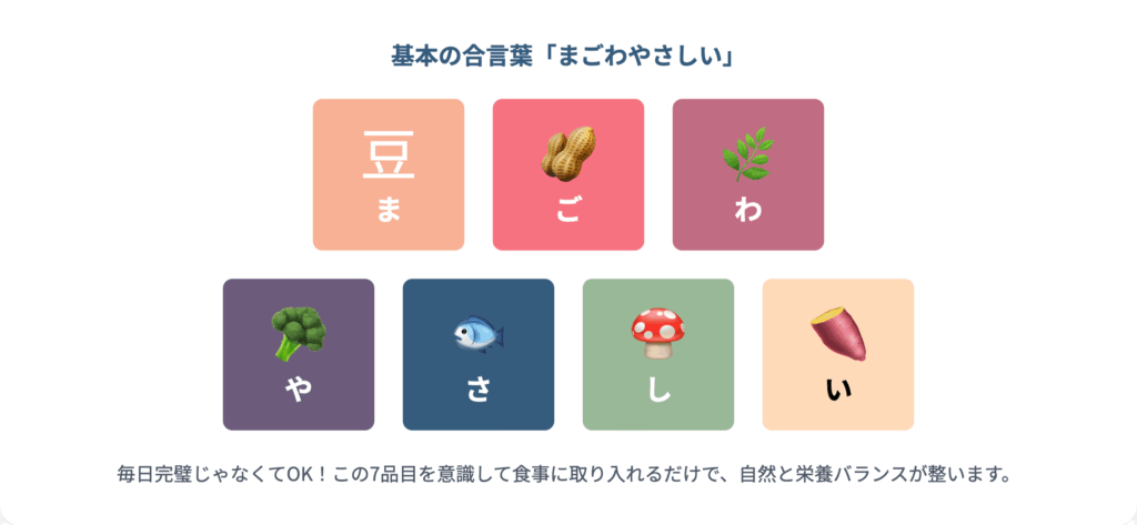 まごはやさしい