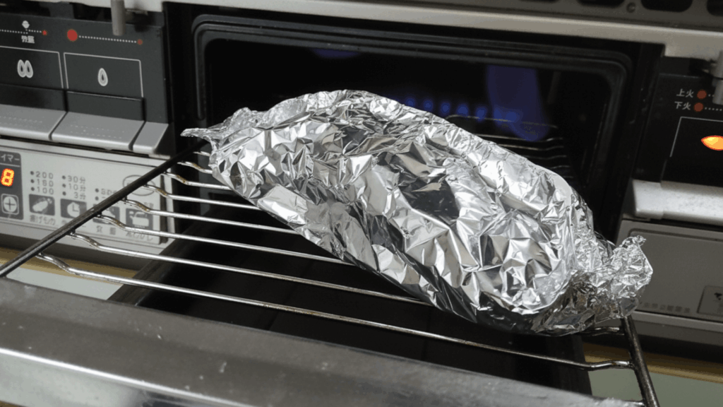 魚焼きグリルで作る方法