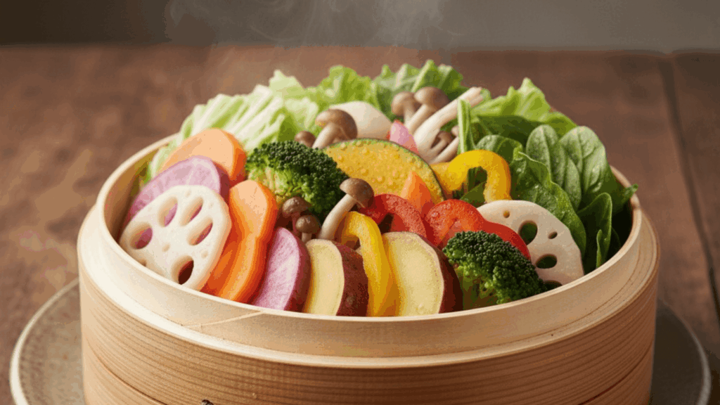 基本の「せいろ蒸し」レシピ（野菜編）