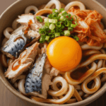 鯖キム玉うどん